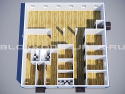 Модульная столовая из блок-контейнеров в Хосте